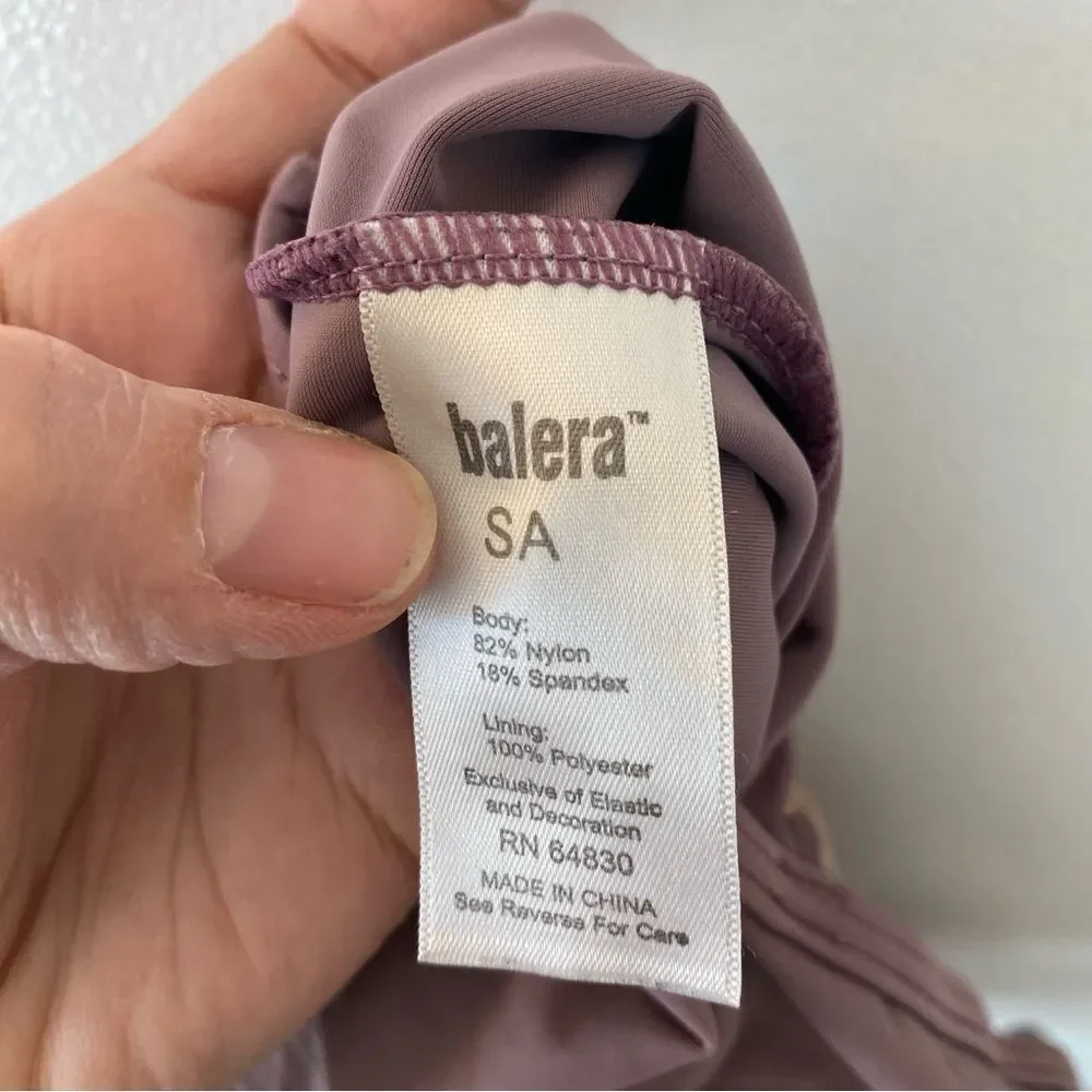 Weissman Balera dance costume lavender mauve Strappy Draped leotard SA adult